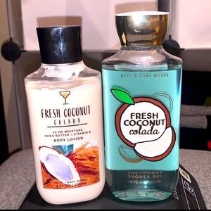 Bath & Body Works Fresh Coconut Colada Shower Gel & Lotion